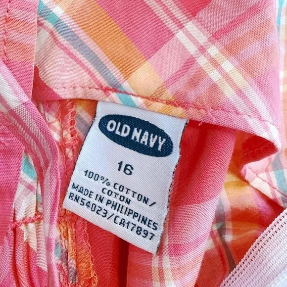 Vintage Y2K 2000s pink plaid dress with tie up straps - Picture 6 of 6